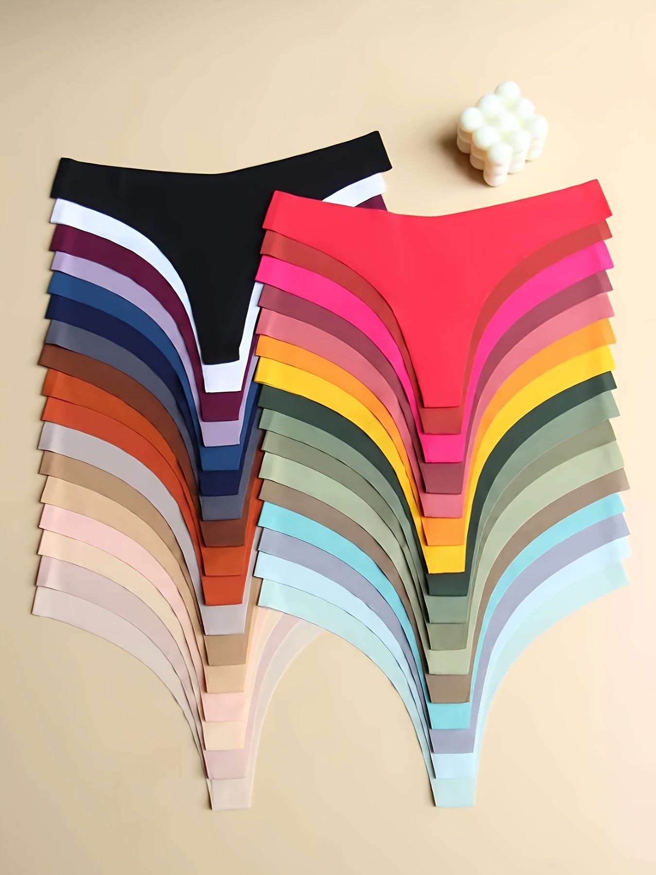 8pcs Thong underwear for women Seamless Thongs for Women - Soft, Breathable, Non-Marking V-Style Underwear in Assorted Comfortable & Stylish Lingerie